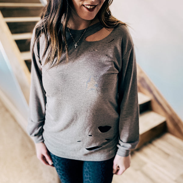 Aerie 2024 distressed sweatshirt